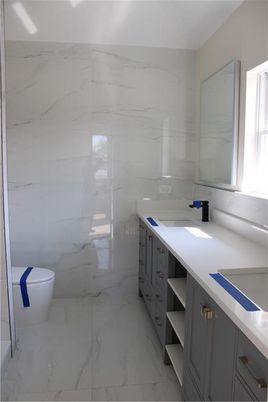 Bathroom, Dual Sink Vanities, Interior, Marble, Marble Walls