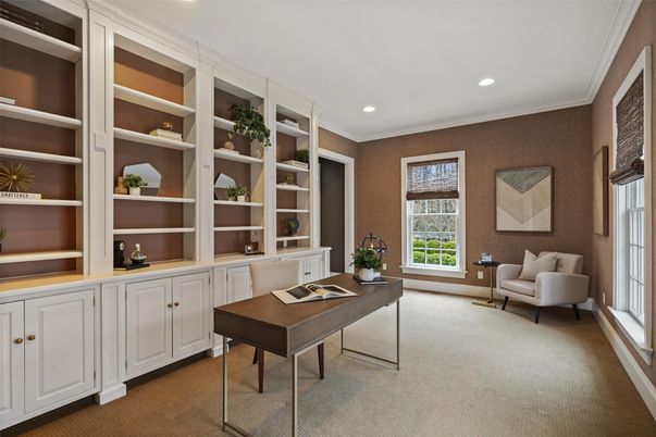 Home Office, Interior, Recessed Lighting