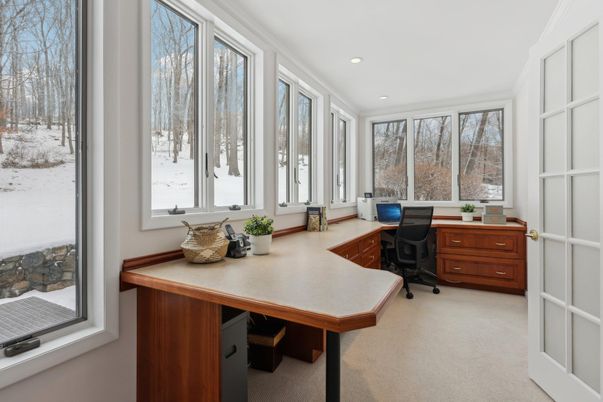 Home Office, Interior, Recessed Lighting