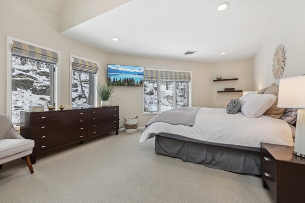 Bedroom, Interior, Recessed Lighting