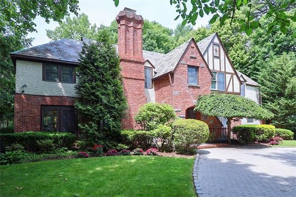 Exterior, Facade, Brick Facade, Tudor Revival