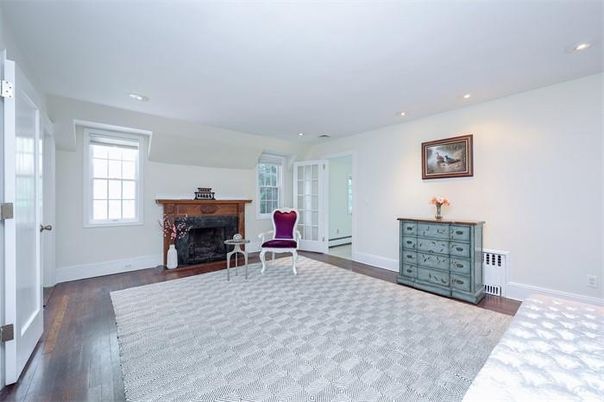 Fireplace, Interior, Recessed Lighting, Wood Texture Flooring