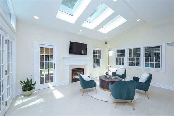 Fireplace, Interior, Living room, Recessed Lighting