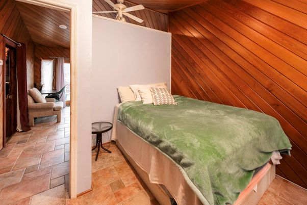 Bedroom, Interior, Wooden Ceilings, Wooden Walls