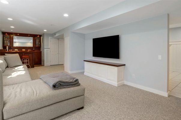 Interior, Living room, Recessed Lighting