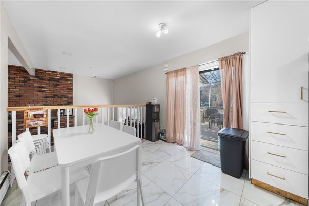 Dining room, Interior, Marble, Stone Walls