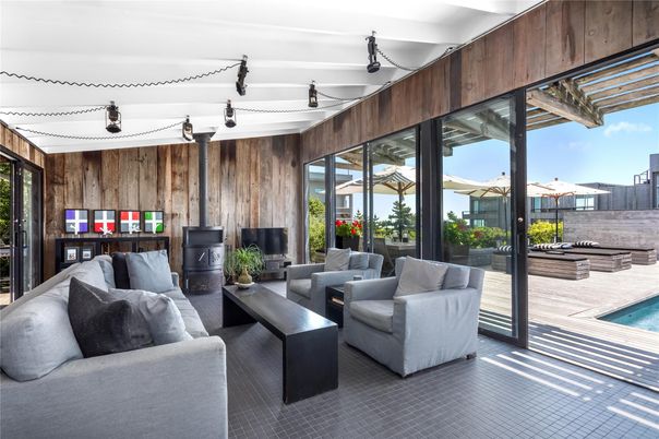 Interior, Living room, Wooden Walls