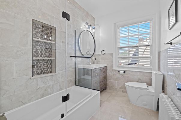 Bathroom, Glass Shower, Interior