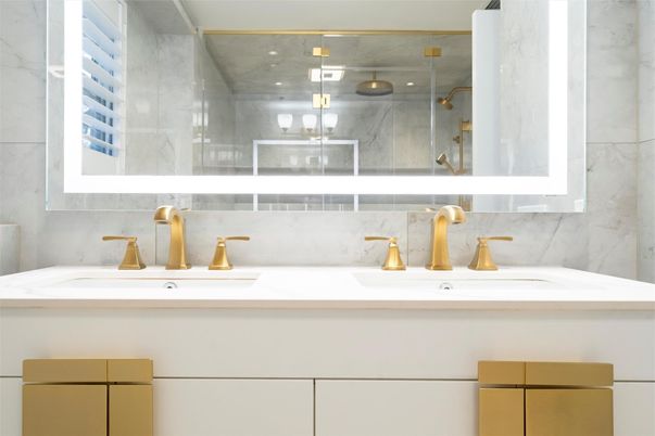Bathroom, Interior, Marble Walls