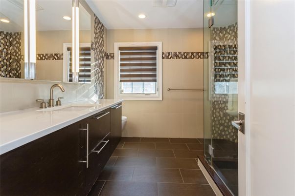 Bathroom, Glass Shower, Interior, Recessed Lighting, Wine Storage