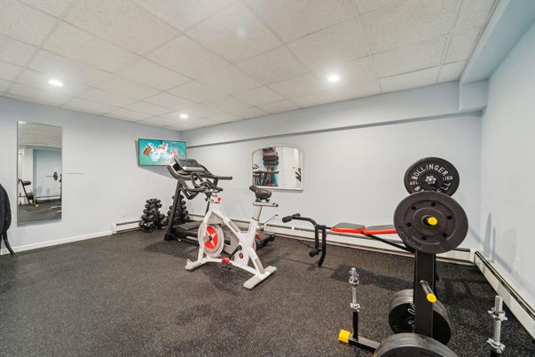 Fitness Equipment, Interior, Recessed Lighting