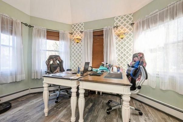 Home Office, Interior, Wood Texture Flooring