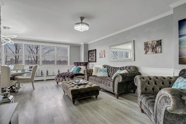 Dining room, Interior, Living room, Pendant Lights, Wood Texture Flooring