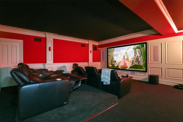 Home Theatre Room, Interior, Projection Screen, Theatre Room