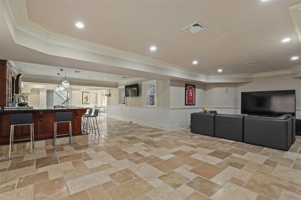 Interior, Living room, Pendant Lights, Recessed Lighting