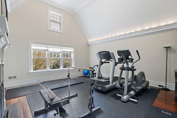 Fitness Equipment, Interior, Wood Texture Flooring