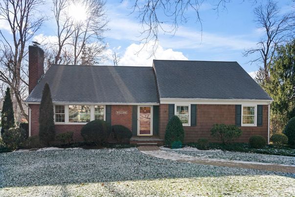 Exterior, Facade, Brick Facade, Cape Cod