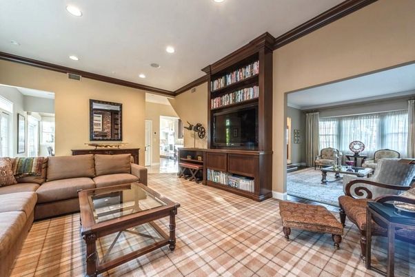Interior, Living room, Recessed Lighting