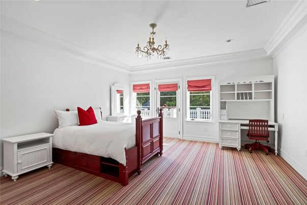 Bedroom, Chandelier, Home Office, Interior