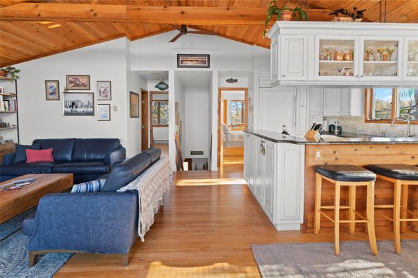 Interior, Kitchen, Living room, Wooden Ceilings, Wood Texture Flooring