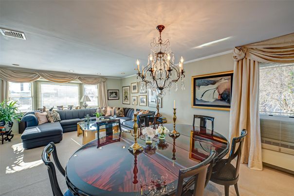Chandelier, Dining room, Interior, Living room, Recessed Lighting