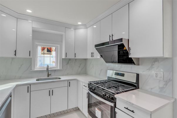 Interior, Kitchen, Marble Walls, Recessed Lighting