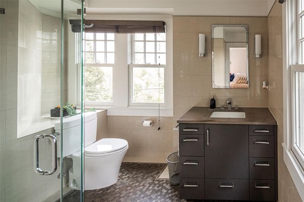 Bathroom, Glass Shower, Interior