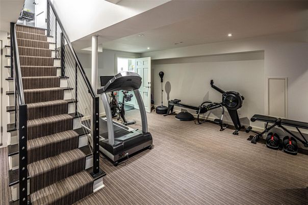 Fitness Equipment, Interior, Recessed Lighting