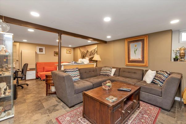 Interior, Living room, Recessed Lighting