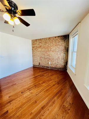 Empty room, Interior, Stone Walls, Wood Texture Flooring