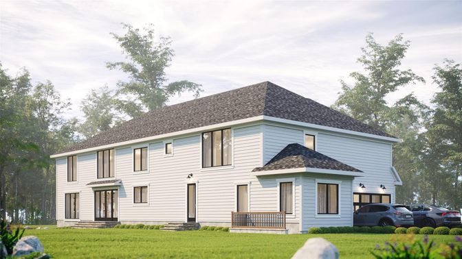 Attached, Exterior, Facade, Georgian