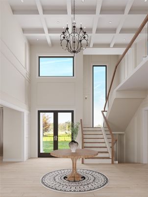 Chandelier, Interior, Recessed Lighting, Wood Texture Flooring