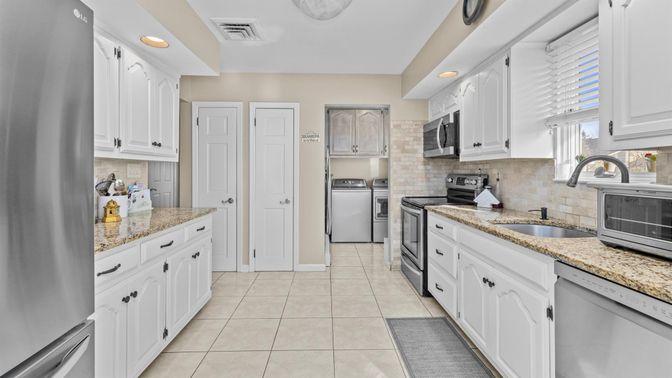 Interior, Kitchen, Recessed Lighting, Stainless Steel Appliances
