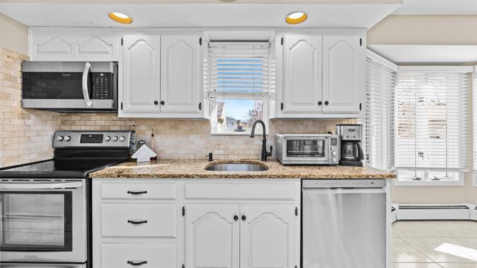 Interior, Kitchen, Recessed Lighting, Stainless Steel Appliances