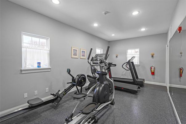 Fitness Equipment, Interior, Recessed Lighting