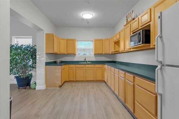 Interior, Kitchen, Wood Texture Flooring