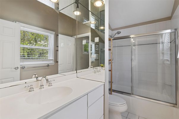 Bathroom, Dual Sink Vanities, Glass Shower, Interior