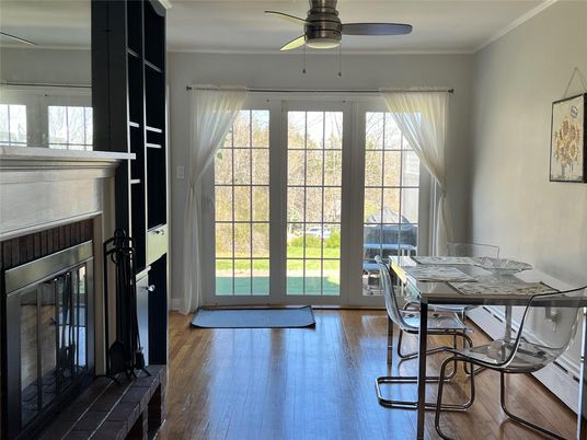 Dining room, Interior, Wood Texture Flooring