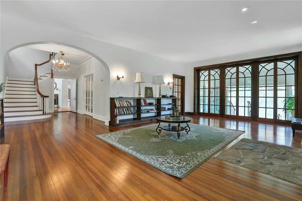 Chandelier, Interior, Recessed Lighting, Wood Texture Flooring