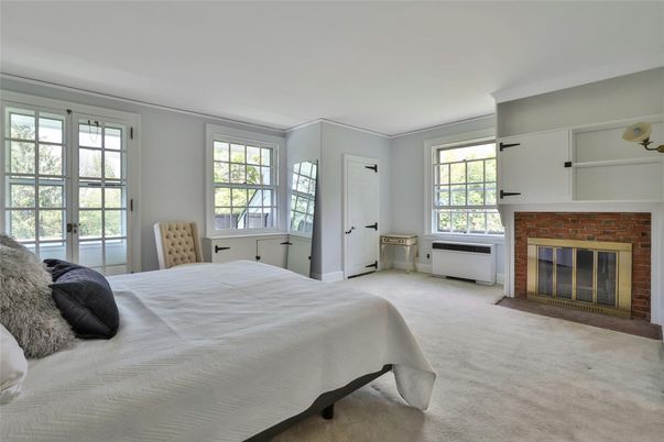 Bedroom, Fireplace, Interior