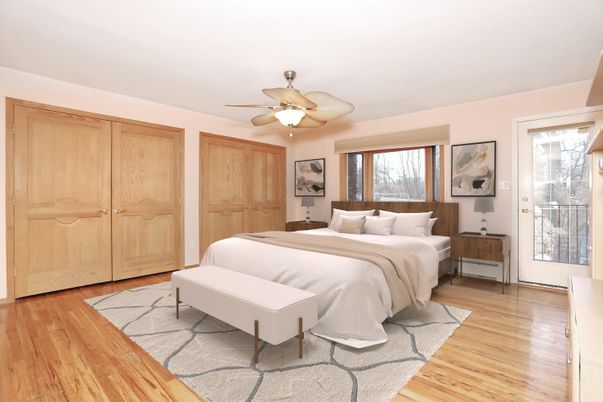 Bedroom, Interior, Wood Texture Flooring