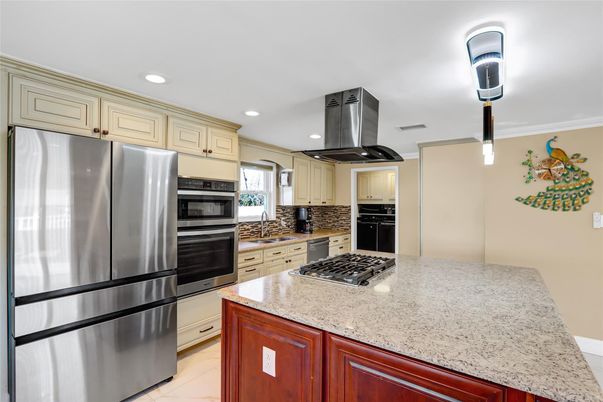 Interior, Kitchen, Recessed Lighting, Stainless Steel Appliances