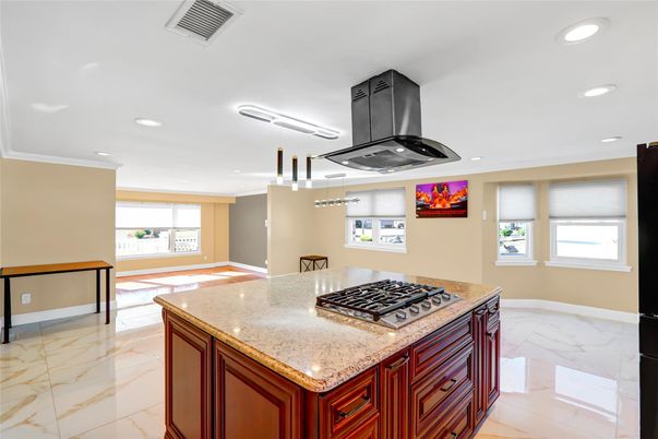 Interior, Kitchen, Marble, Recessed Lighting