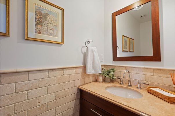 Bathroom, Interior, Stone Walls