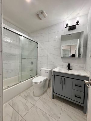 Bathroom, Glass Shower, Interior, Marble, Marble Walls
