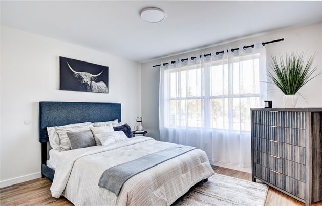 Bedroom, Interior, Wood Texture Flooring