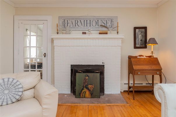 Fireplace, Interior, Wood Texture Flooring