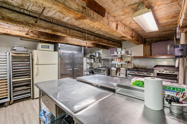 Interior, Kitchen, Stainless Steel Appliances, Wooden Beams, Wooden Ceilings, Wood Texture Flooring
