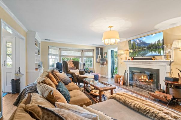 Chandelier, Fireplace, Interior, Living room, Wood Texture Flooring