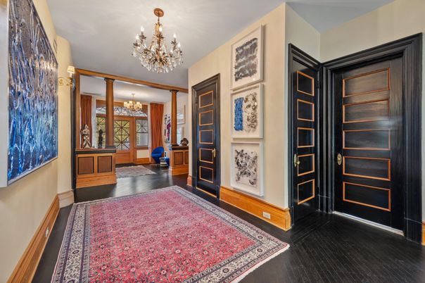Chandelier, Interior, Wood Texture Flooring